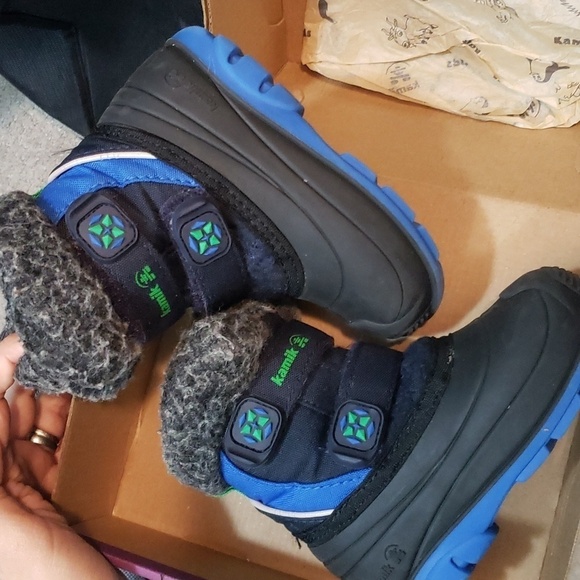 KAMIK clover navy size 8 toddler snow winter boots - Picture 3 of 5